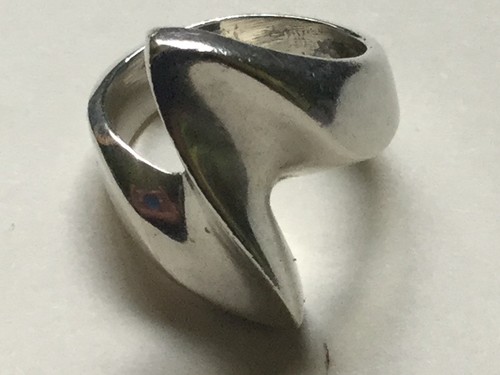 Vintage modernist zig zag - , ring